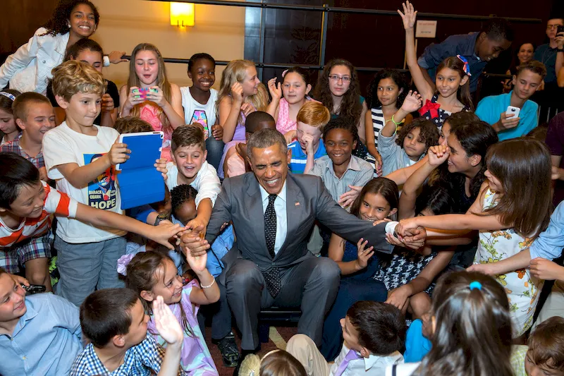 Tổng thống Barack Obama đón nhận sự yêu mến của nhiều người