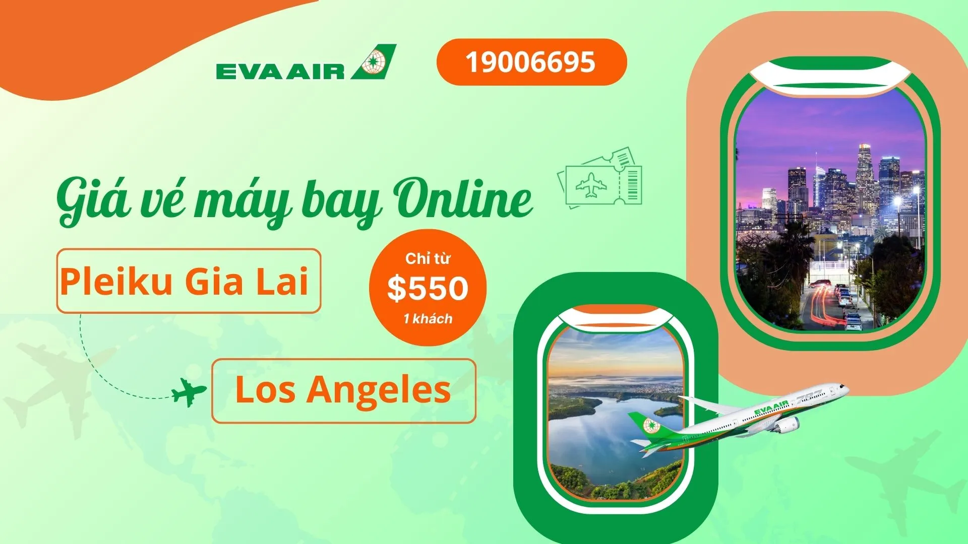 Vé máy bay đi Los Angeles tại Pleiku Gia Lai