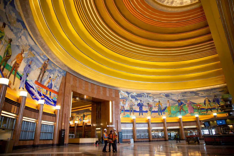 Thiết kế mái vòm của nhà ga xe lửa Cincinnati