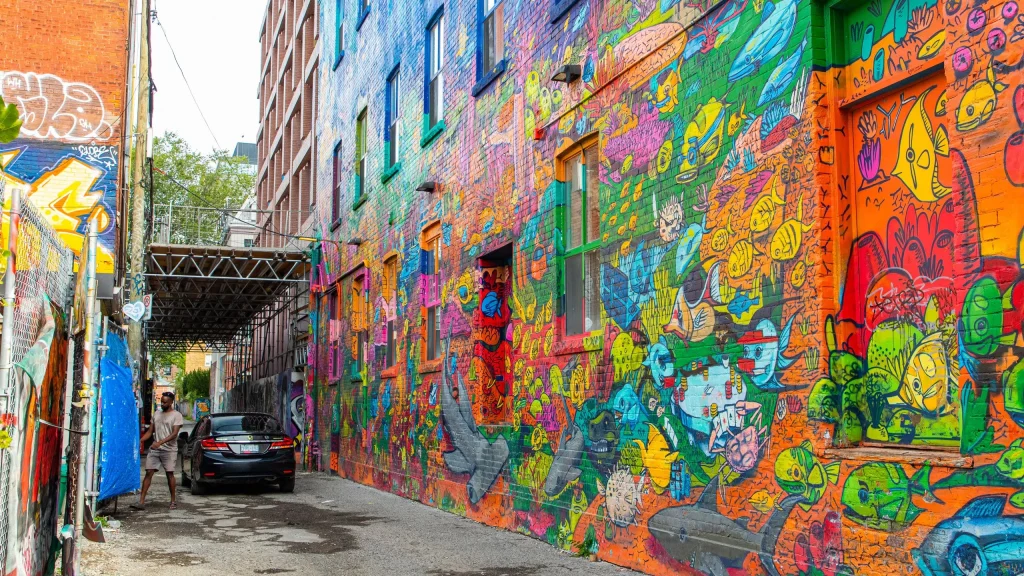 Một ngày ở Toronto tham quan Graffiti Alley