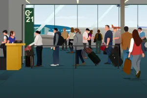 Khu vực làm thủ tục