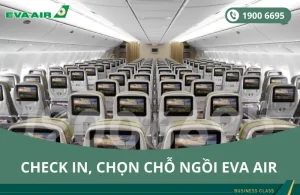 Dịch vụ check in, chọn chỗ ngồi EVA Air đi San Francisco Mỹ