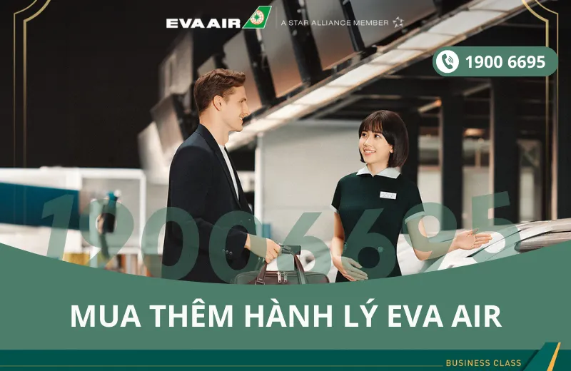 Mua thêm hành lý EVA Air đi Las Vegas