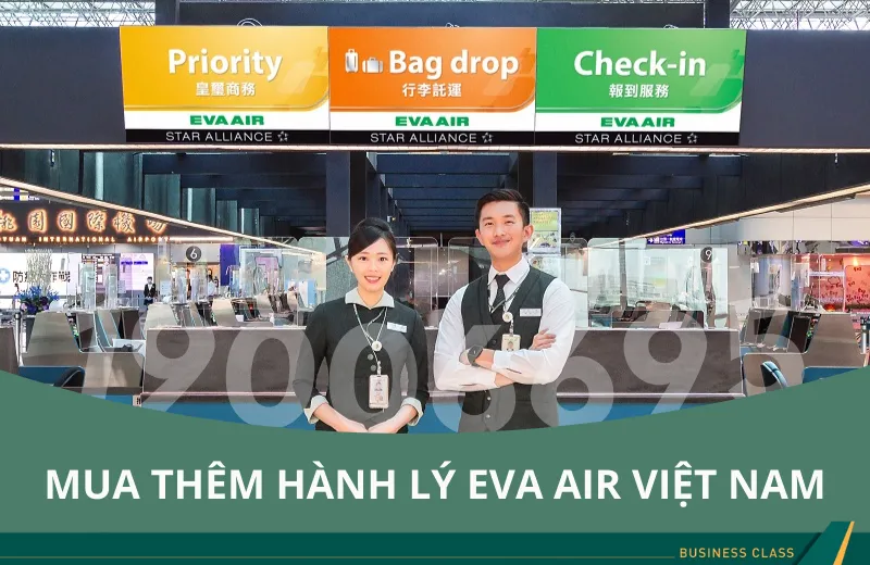 Mua thêm hành lý EVA Air đi Toronto Canada